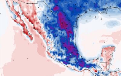 Forti piogge e calo delle temperature in Messico