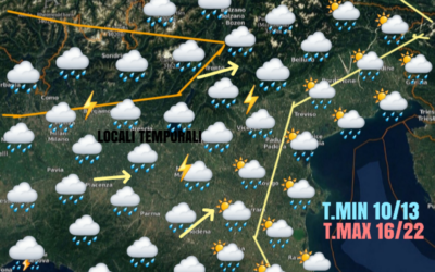 LE PREVISIONI PER MARTEDÌ 11 MAGGIO