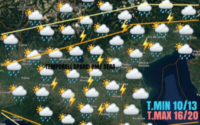 LE PREVISIONI PER VENERDÌ 14 MAGGIO