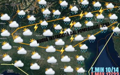 LE PREVISIONI PER MERCOLEDÌ 19 MAGGIO