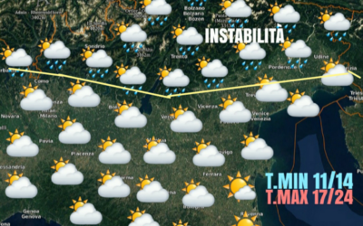 LE PREVISIONI PER SABATO 22 MAGGIO