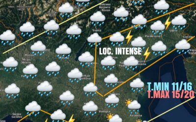 LE PREVISIONI PER LUNEDÌ 24 MAGGIO