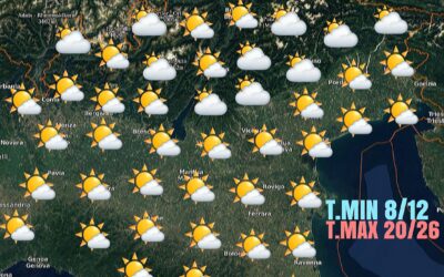 LE PREVISIONI PER MERCOLEDÍ 26 MAGGIO