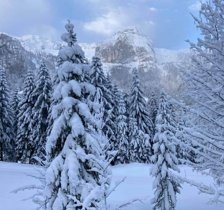 Il paesaggio a Sella Nevea…