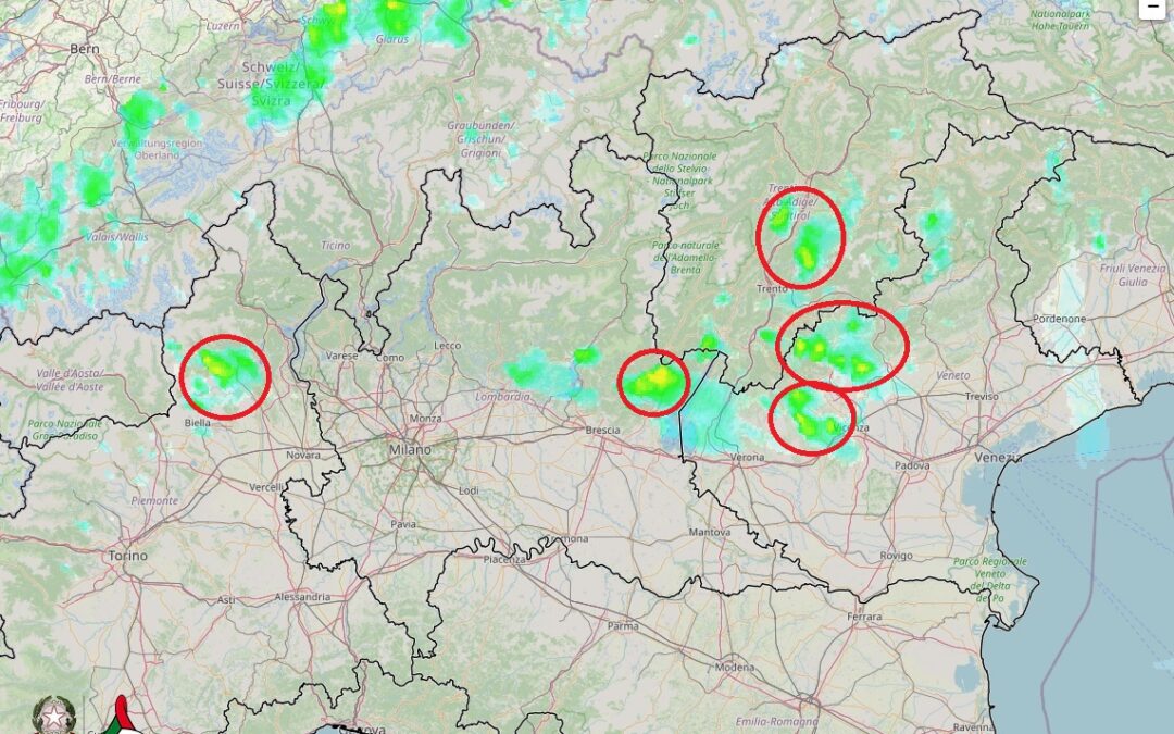 Situazione live alle 14.20 di Mercoledì 19 Maggio