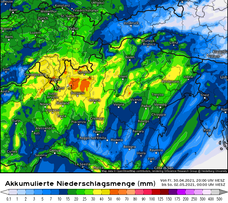 LE PREVISIONI PER SABATO 1 MAGGIO