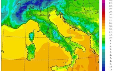 Temperature minime Lunedi 3 Maggio