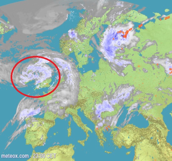 Il Regno Unito e l’estremo nord della Francia pronti per una burrasca