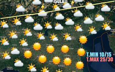 ALTA PRESSIONE FINO A SABATO. CALDO IN AUMENTO