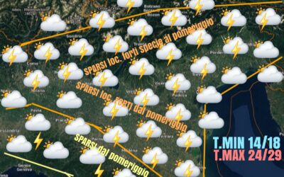 LE PREVISIONI PER DOMENICA: INSTABILITÀ IN AGGUATO PER DIVERSI GIORNI.