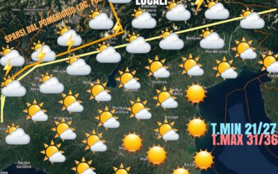 SETTIMANA ANCORA ANTICICLONICA E CALDA