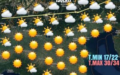 WEEK-END: STABILE, SOLEGGIATO E CALDO.