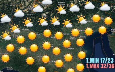 LUNEDÌ: CALDO IN ULTERIORE AUMENTO