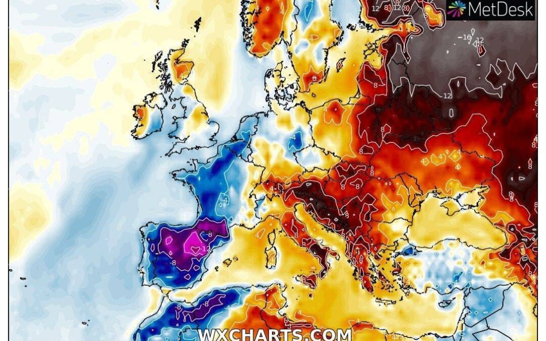 Molto caldo in Europa