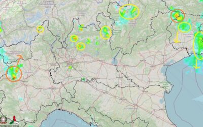 Situazione live alle 0.30 di venerdì 18 Giugno e temperature del 17