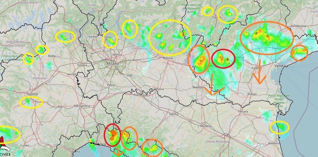 Situazione live alle 15.10 di venerdì 11 Giugno