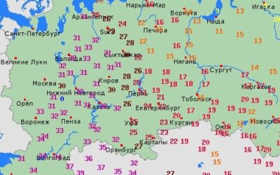 Caldo anche in Russia
