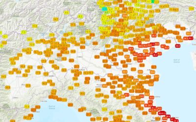 Temperature alle 00.40 di venerdì 25 Giugno