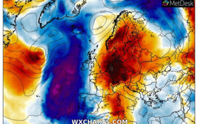 Le temperature opposte in Europa