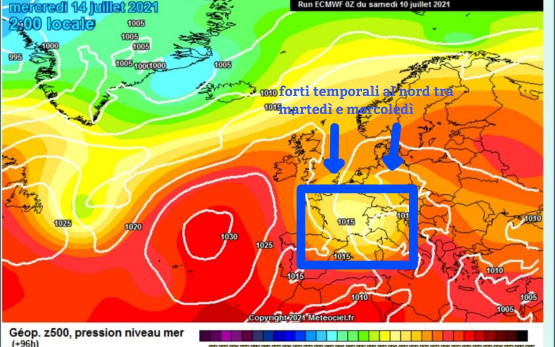 Primo break estivo la prossima settimana con temporali anche forti e calo termico….