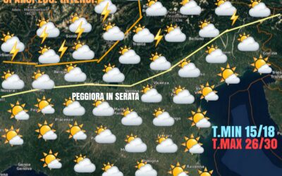 GIOVEDÍ 15 LUGLIO: LOCALE INSTABILITÀ