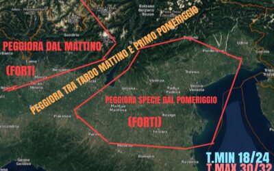 MARTEDÌ 13 LUGLIO: ATTENZIONE ALLA FASE TEMPORALESCA ATTESA.