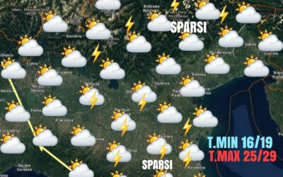 VENERDÌ 16 LUGLIO: MODERATA VARIABILITÀ E LOCALE INSTABILITÀ.