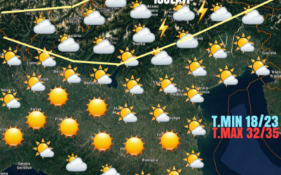 MARTEDÌ 20 LUGLIO: IN PREVALENZA STABILE E CALDO
