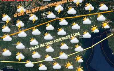 MERCOLEDÍ 28 LUGLIO: RESIDUA VARIABILITÀ. GIOVEDI STABILE. WEEK-END CON NUOVA INSTABILITÀ