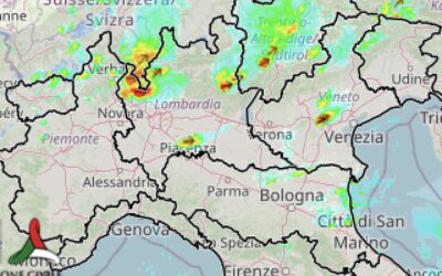 Temporali in formazione anche al Nord-Est