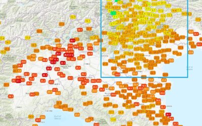 Temperature live dopo il passaggio temporalesco