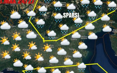 SABATO 28 AGOSTO: SPICCATA VARIABILITÀ. DOMENICA PIÙ STABILE. TEMPERATURE SOTTO LE MEDIE DEL PERIODO.