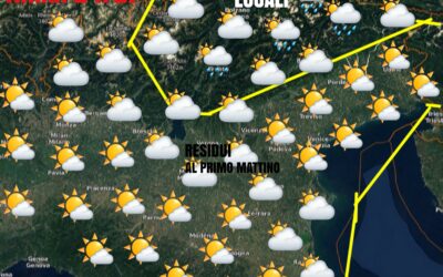 DOMENICA 29 AGOSTO: RESIDUA VARIABILITÀ POI AMPIE SCHIARITE.