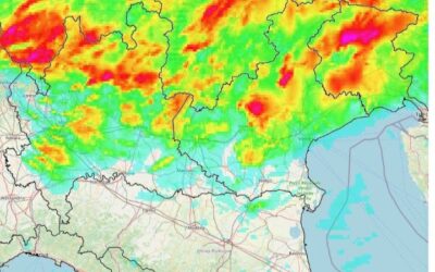 Alcuni dati del passaggio temporalesco di ieri