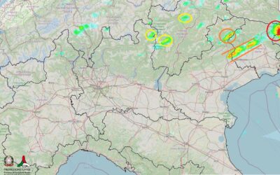 Situazione live: temporali intensi al Nord-Est