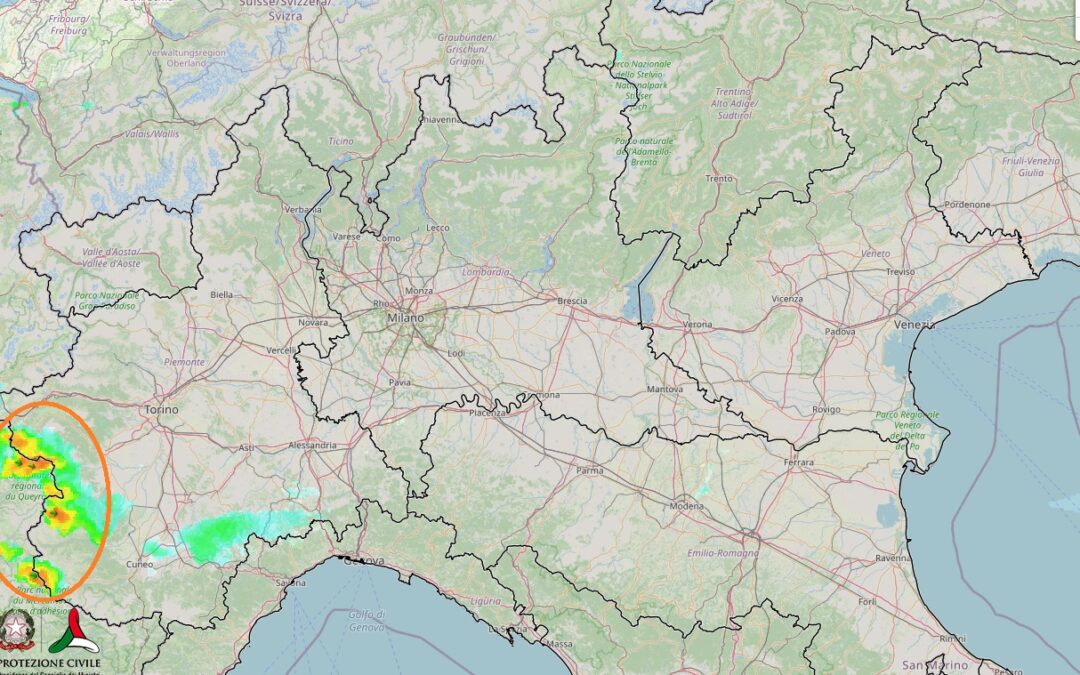Situazione live: qualche temporale al Nord-Ovest