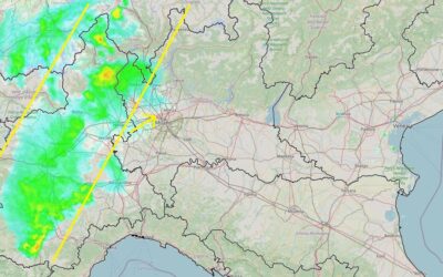 Situazione live con piogge in quasi tutto il Piemonte e