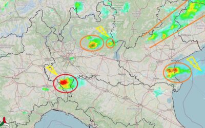 Situazione live: temporali in varie zone del Nord