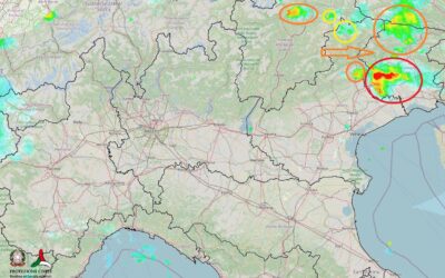 Situazione live del 16 Agosto: forte temporale al Nord Est
