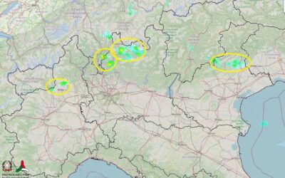 Situazione live e temperature di lunedì 2 Agosto