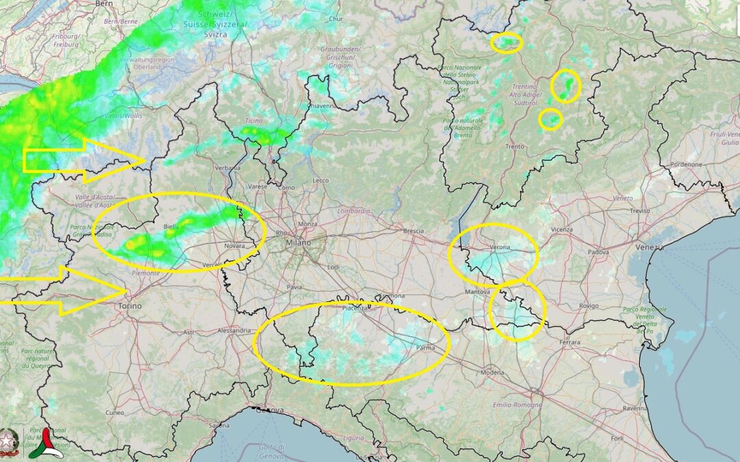 Situazione live alle 23.10 di martedì 3 Agosto