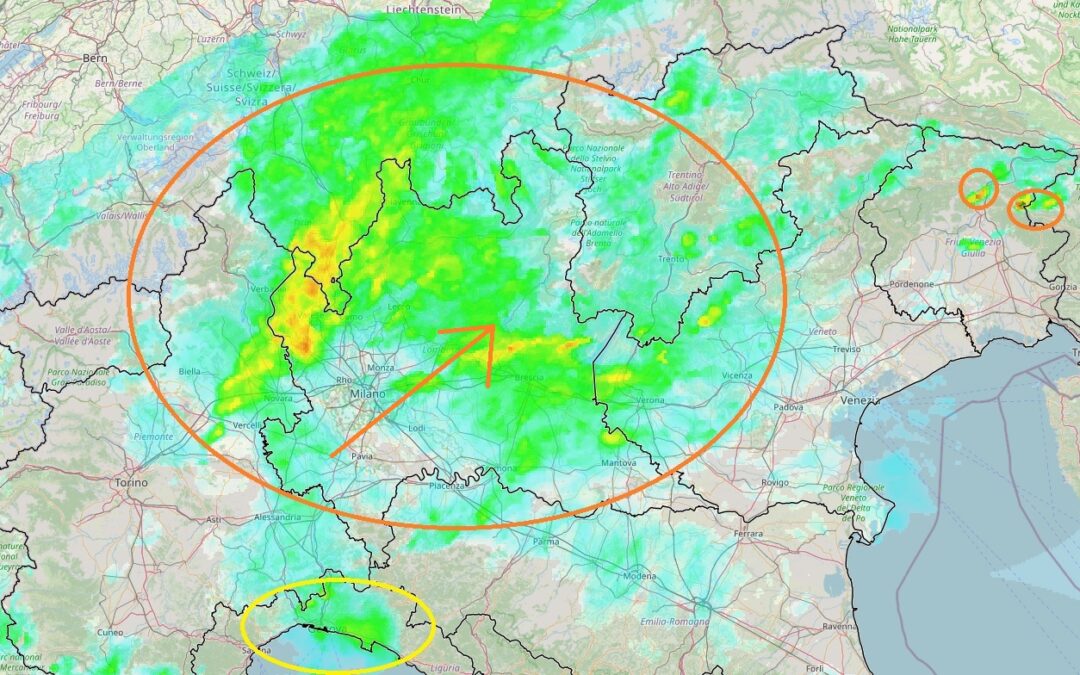 Situazione live alle 15.05 di mercoledì 4 Agosto
