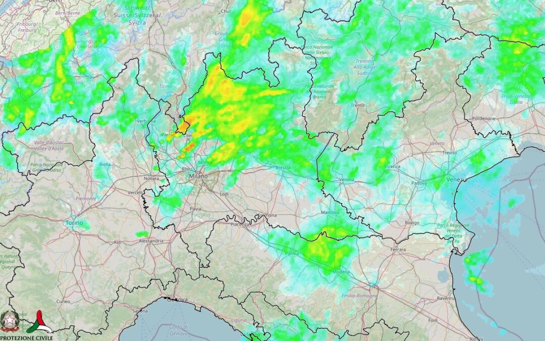 Situazione live: abbondanti piogge in parte del Nord