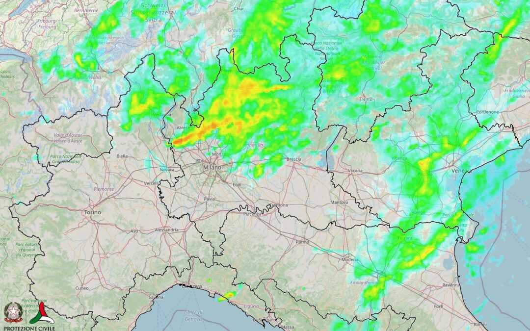 Situazione live: continuano le piogge abbondanti al Nord