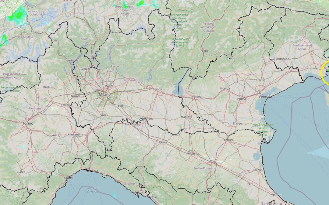 Situazione live alle 12.20 di giovedì 5 Agosto