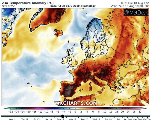 Analisi del caldo e degli incendi di questo periodo