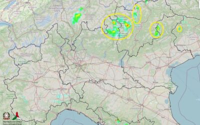 Situazione live tra qualche temporale e caldo afoso