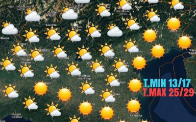 2 SETTEMBRE: FASE DI TEMPO STABILE CON TEMPERATURE GRADEVOLI.