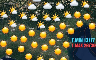 PREVALE L’ESTATE SETTEMBRINA ANCHE NEI PROSSIMI GIORNI…