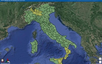 L’allerta della protezione civile nelle varie parti d’Italia